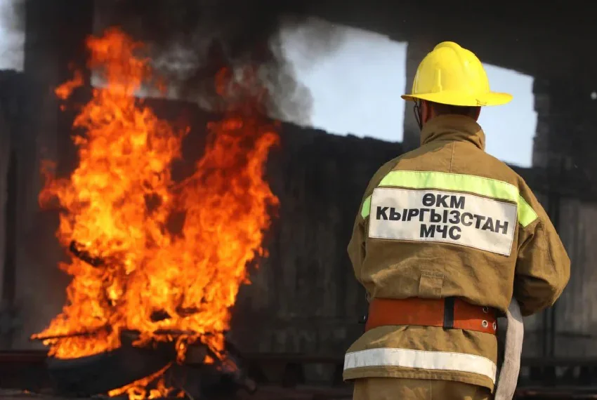 Fire breaks out at Bishkek’s Dzhunhai market