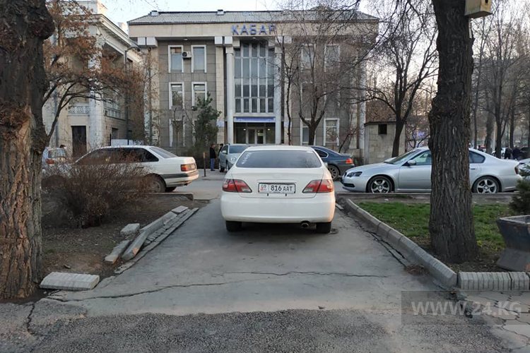 Чудаки парковки на улице Пушкина