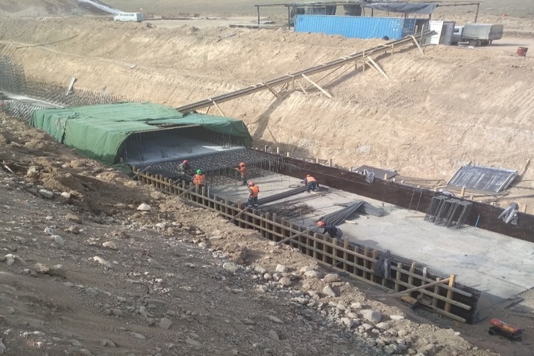 Галерея склада дробленой руды
