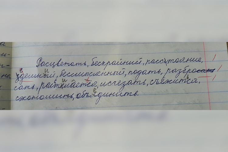 Ошибки в проверенном учителем тексте