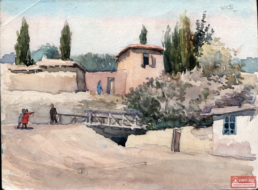 Урумбай Ахунов. Будни кишлака, 1949 год