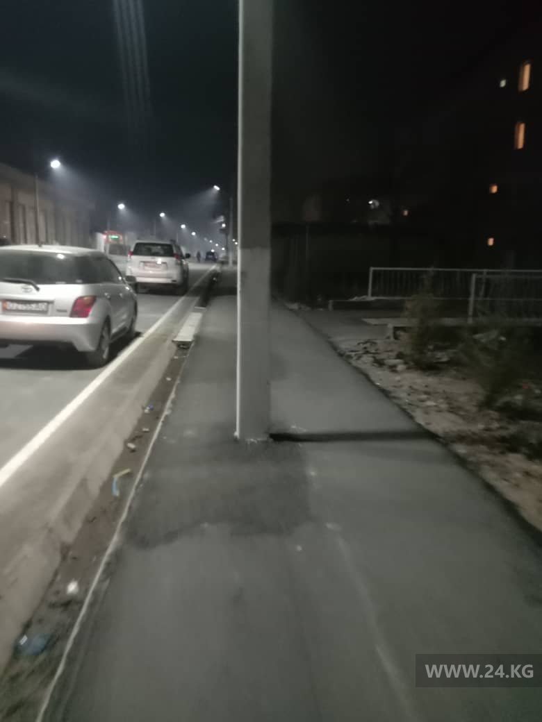Тротуар в Оше
