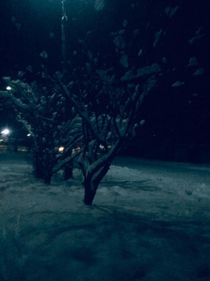 Зимняя ночная Кара-Балта