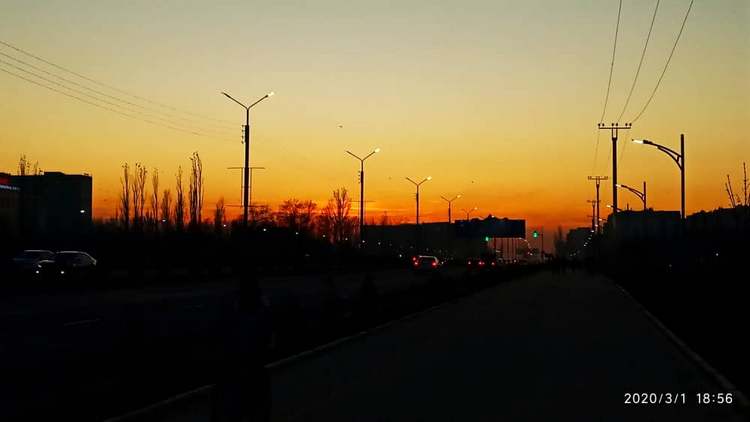 Закат в Бишкеке