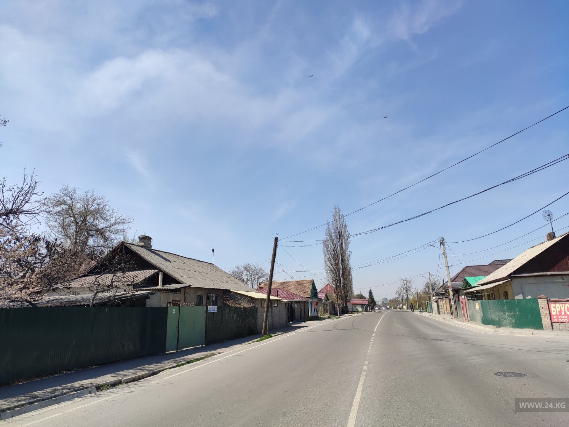 Бишкек на карантине. Улицы города пусты