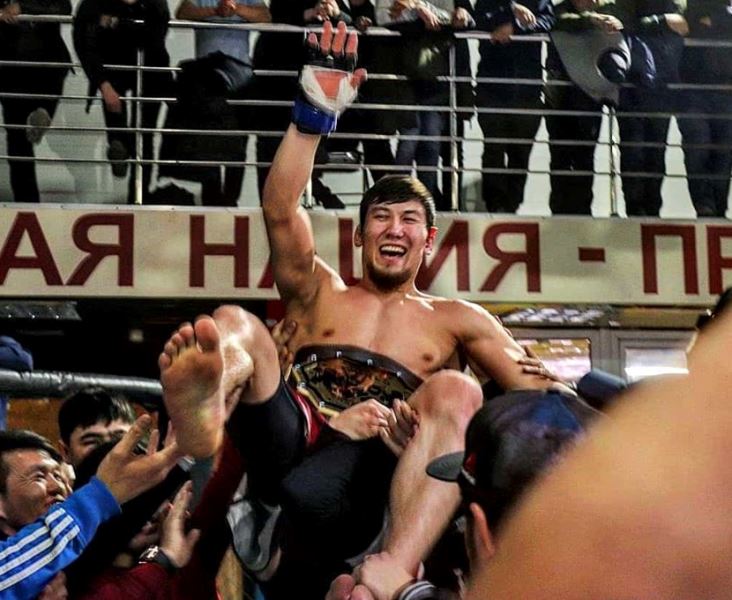 Адилет Нурматов на турнире PFL KG & One X One. Бишкек, февраль 2020 года
