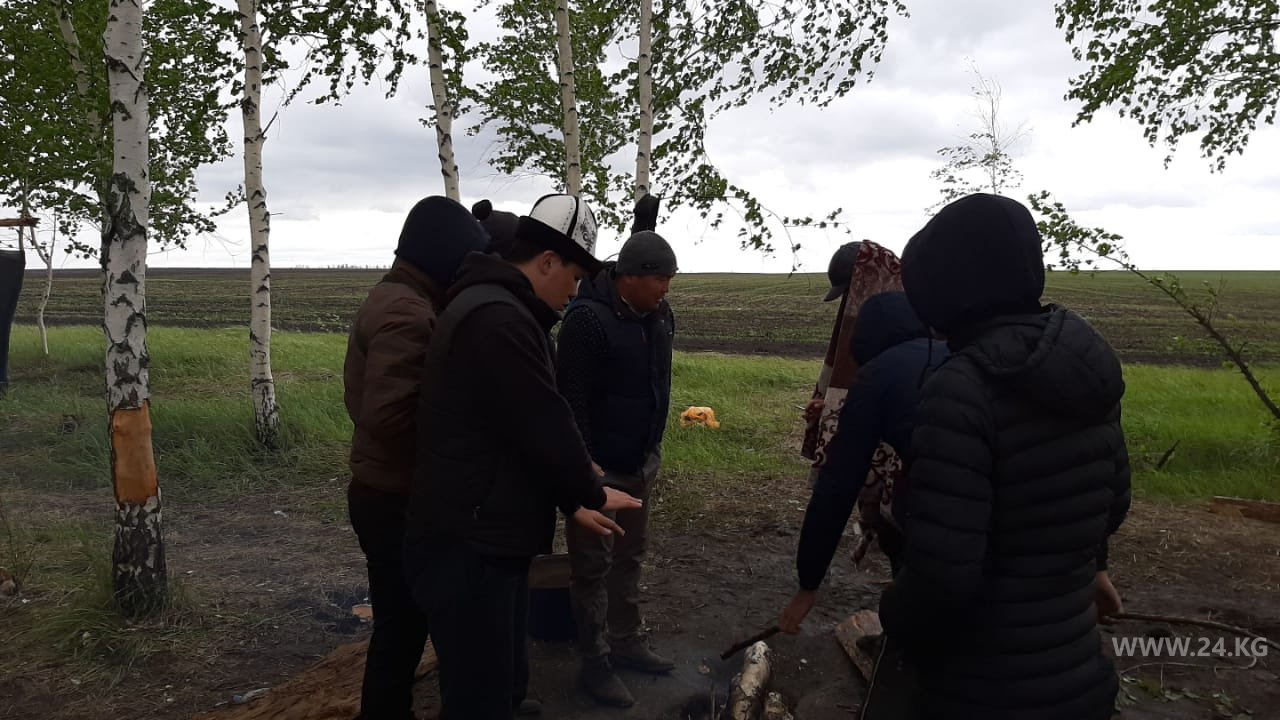 Палаточный лагерь мигрантов в Оренбурге