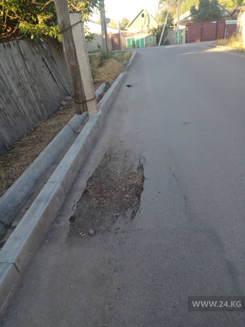 Асфальт в селе Аламедин