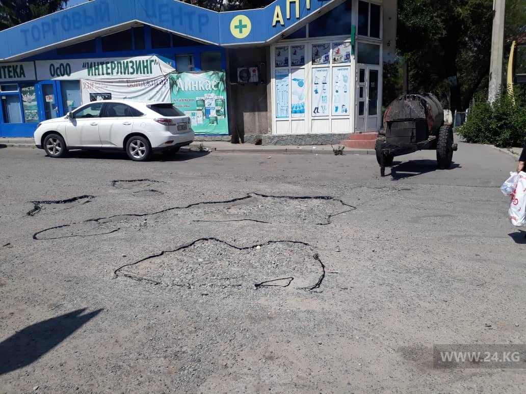 Ремонт дорог в Бишкеке