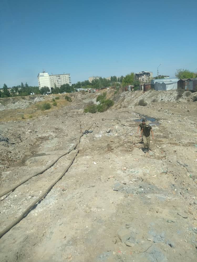 В Бишкеке в карьере в 11-м микрорайоне снова зафиксировали возгорание
