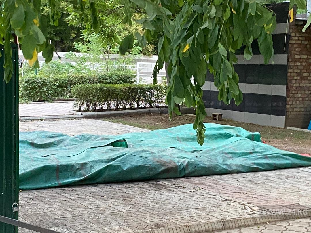 В парках и скверах вновь начали незаконно устанавливать батуты