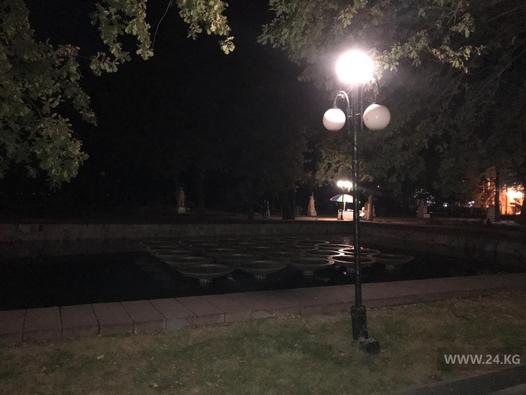 В Дубовом парке столицы не горят фонари