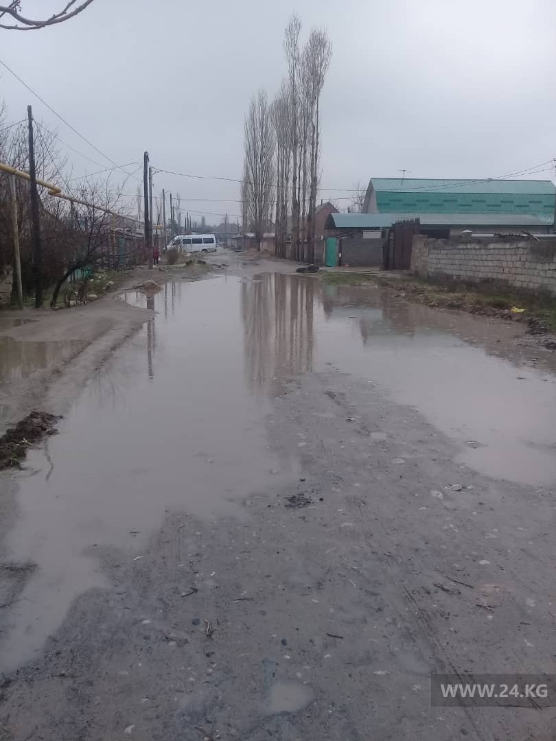 Дороги в новостройке Бишкека