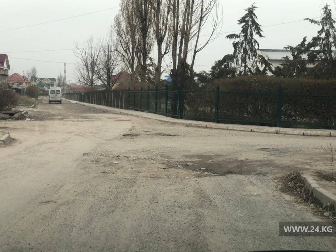 Дороги в новостройке Бишкека