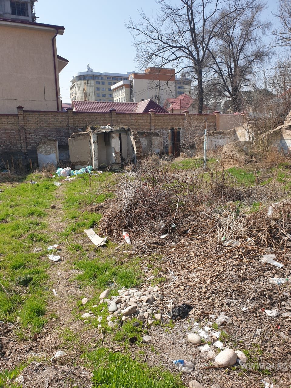Заброшенный участок в Бишкеке