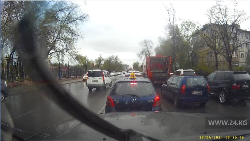 Нарушение ПДД в Бишкеке