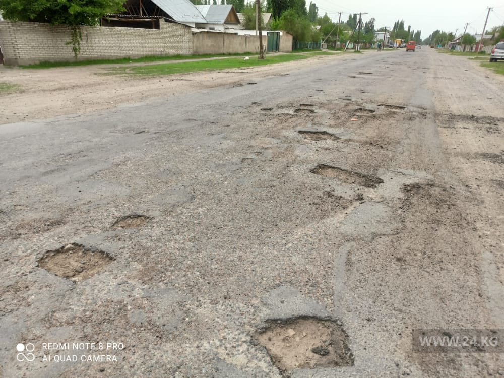 Дорога в селе Юрьевка