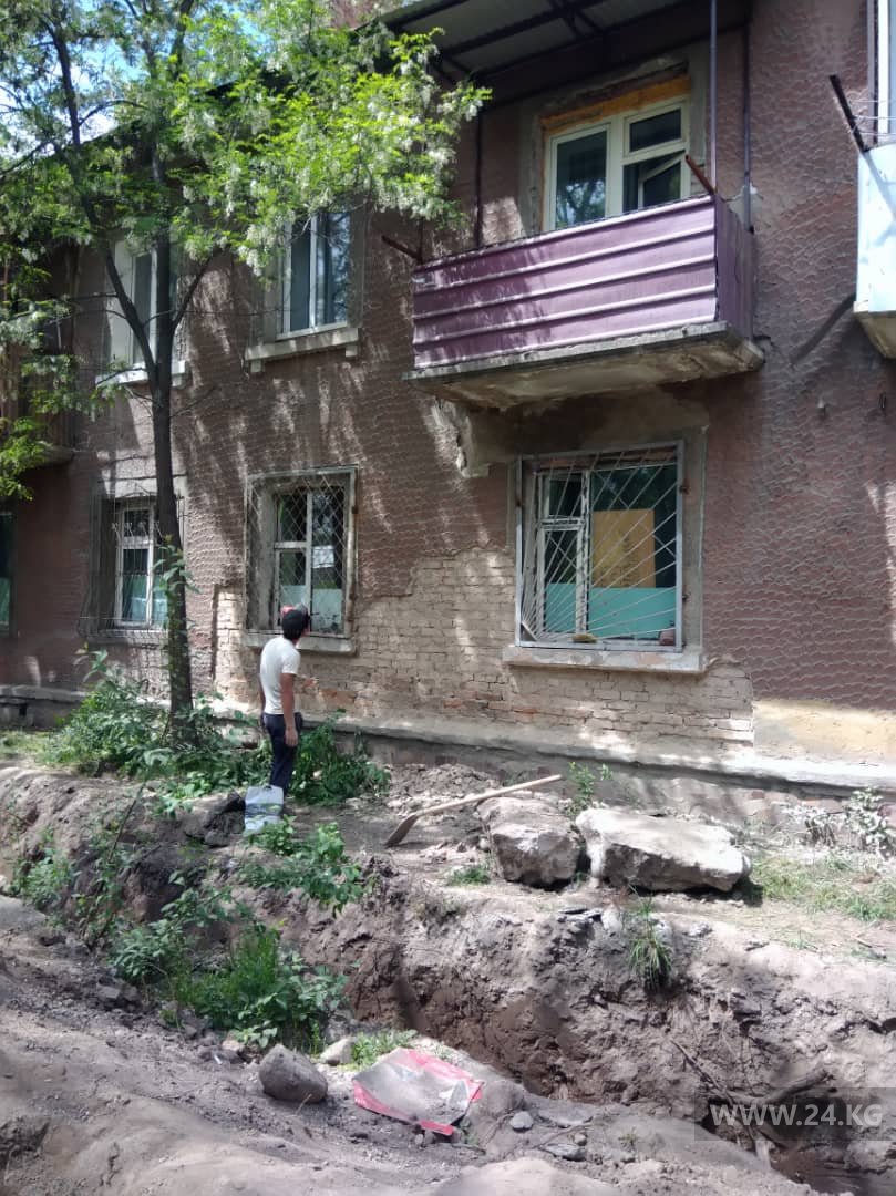 Дом на улице Интергельпо в Бишкеке