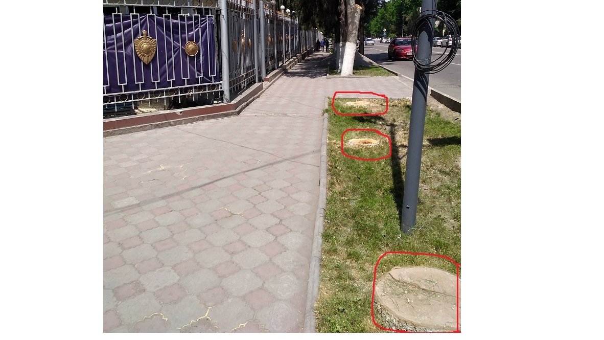 Снимок после вырубки деревьев