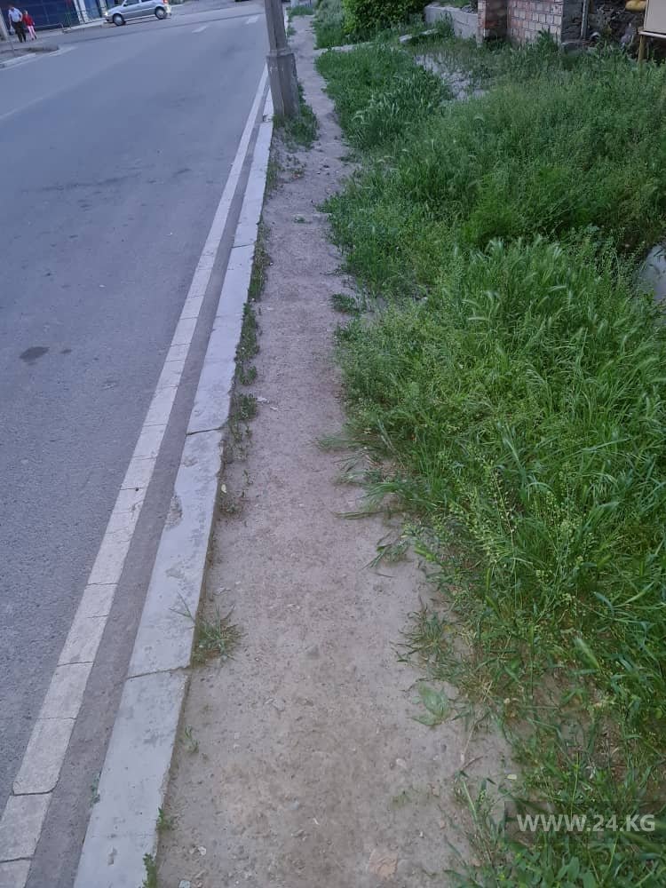 На улице Акиева нет тротуара