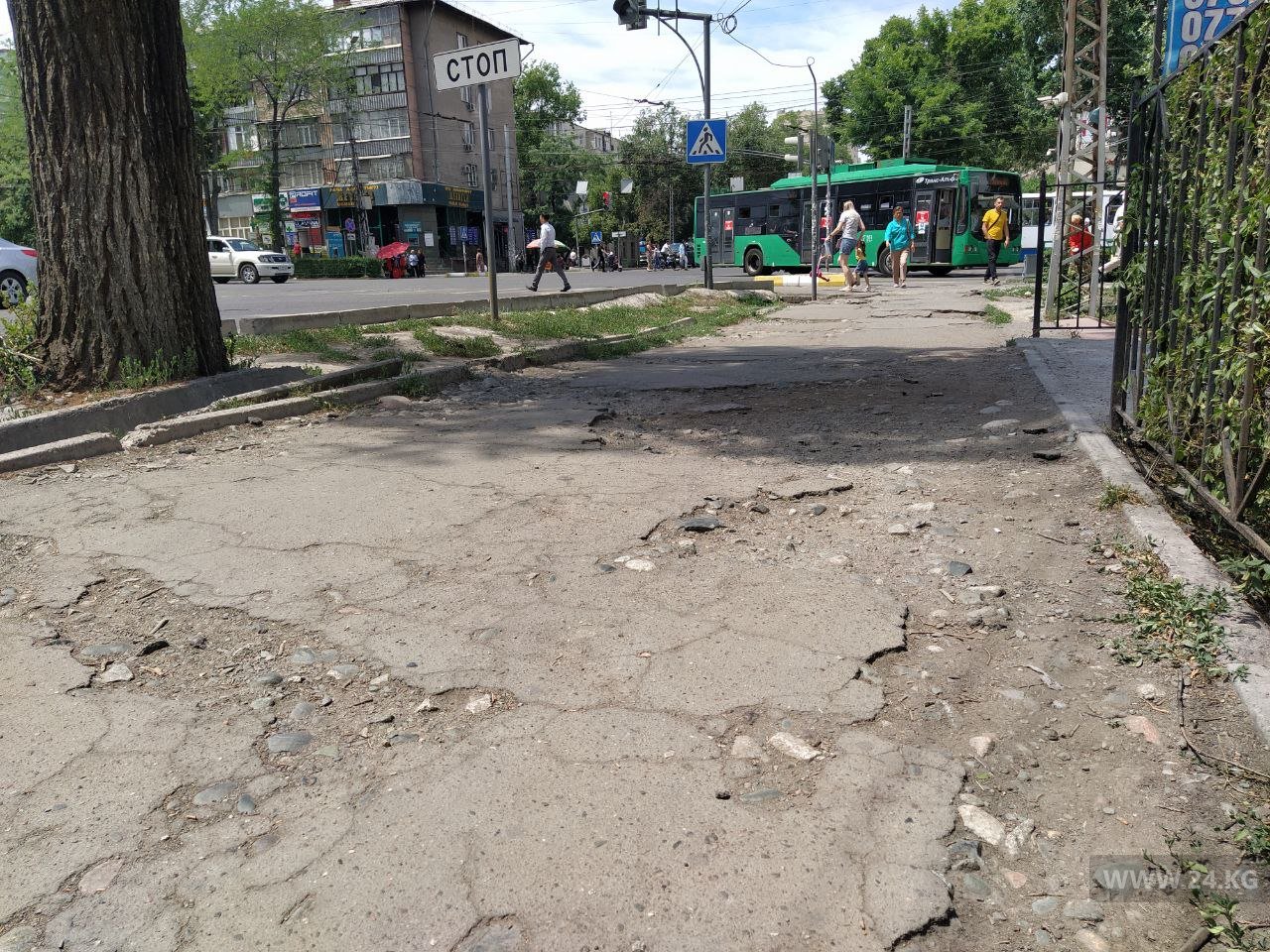 Тротуар на улице Московской