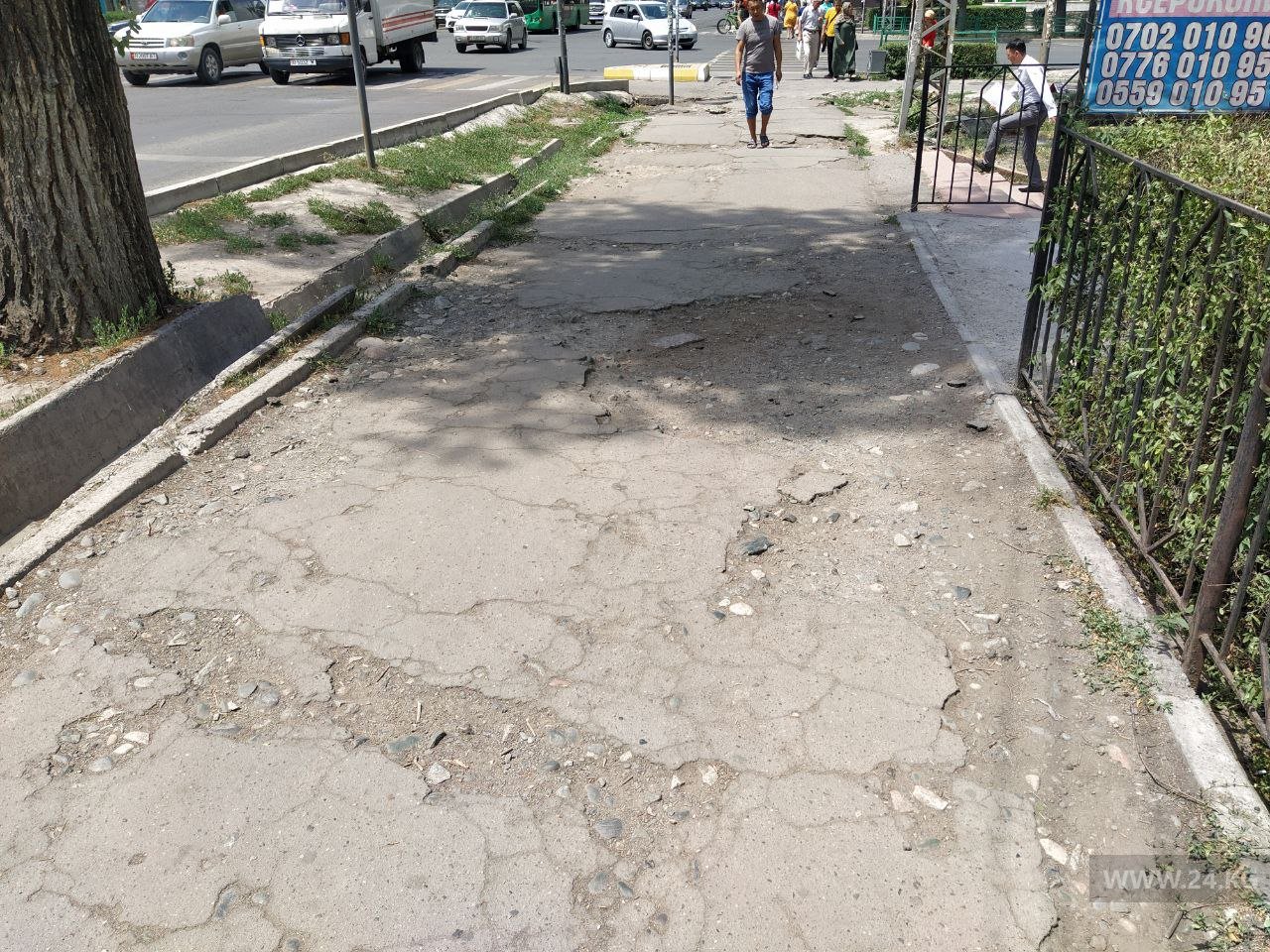 Тротуар на улице Московской
