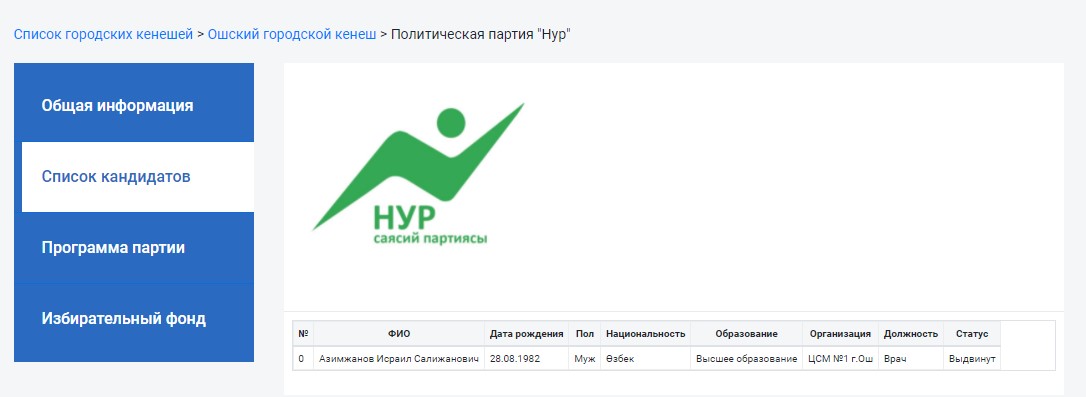 Скриншот с сайта «Талапкер»