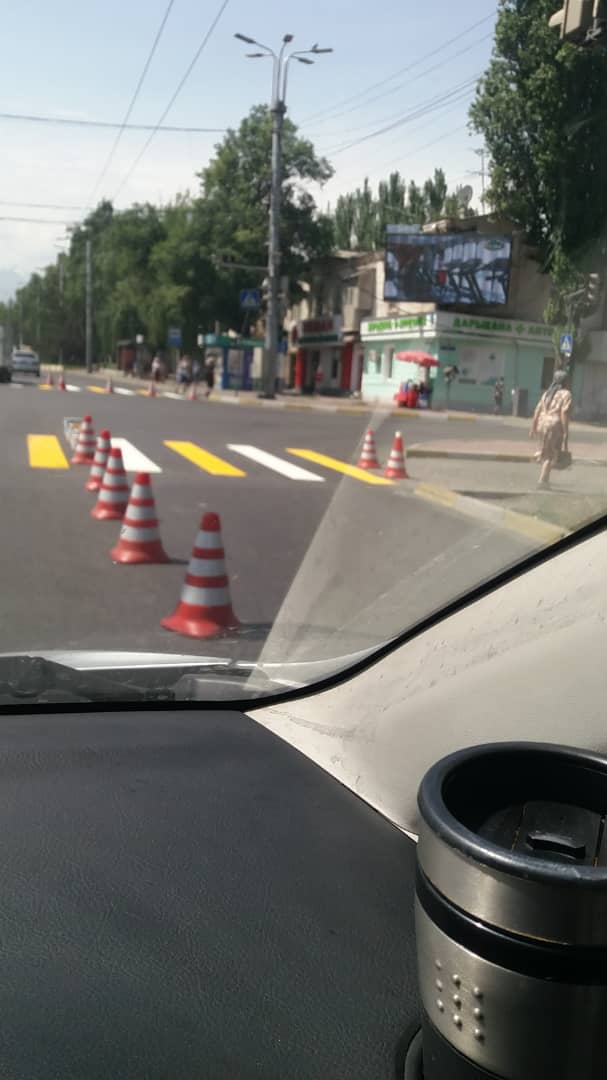 Перекресток на Боконбаева и проспекта Манаса