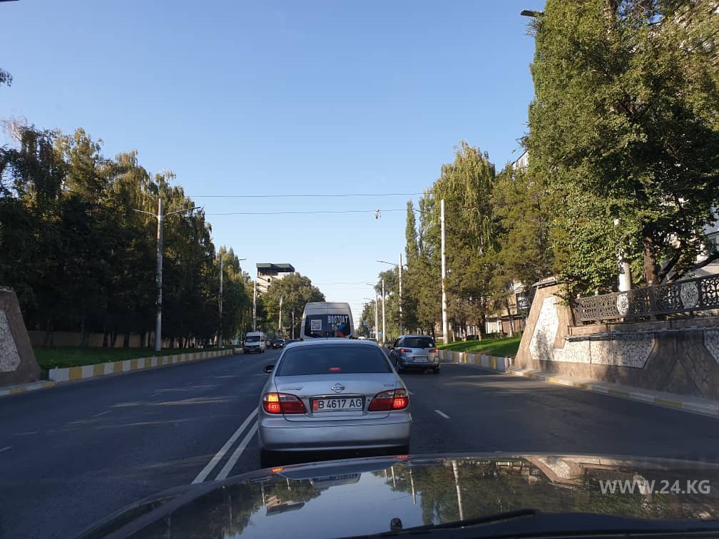 Пробка на проспекте Манаса