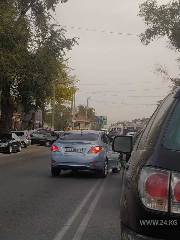 Нарушение ПДД в Бишкеке