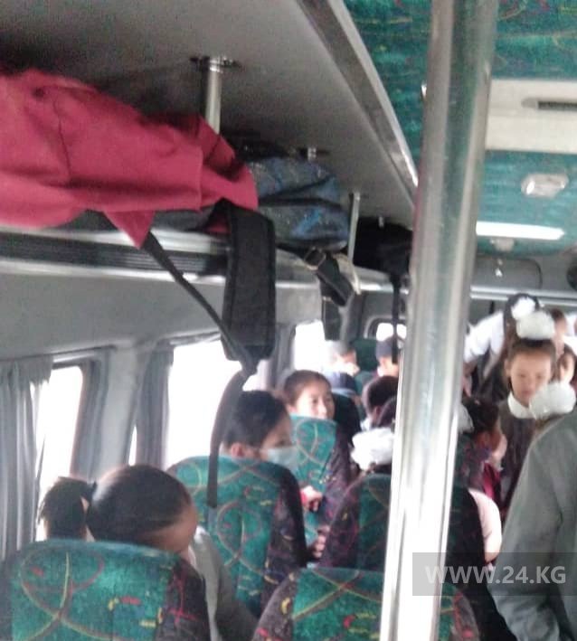 Школьный транспорт для учеников Первомайского айыл окмоту Ала-Букинского района