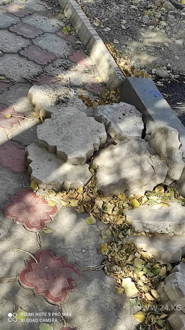 Тротуар в Балыкчи