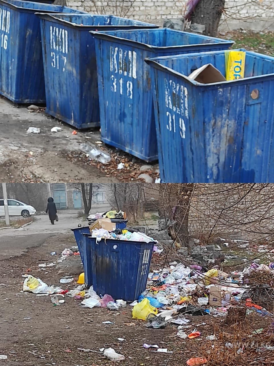 Мусор в Токмаке