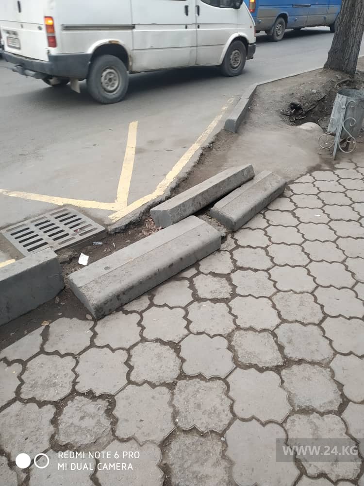 Бордюры в Бишкеке