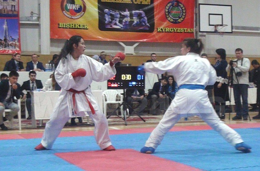 Бой в рамках турнира по карате-до WKFBishkekOpen.