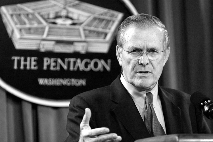 Бывший министр обороны США Дональд Рамсфелд скончался в возрасте 88 лет. Он возглавлял Пентагон в 1975-1977 годах при администрации президента Джеральда Форда и в 2001-2006 годах при президенте Джордже Буше-младшем
