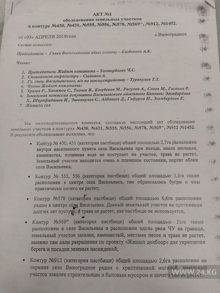 Документ, позволивший продать пастбища