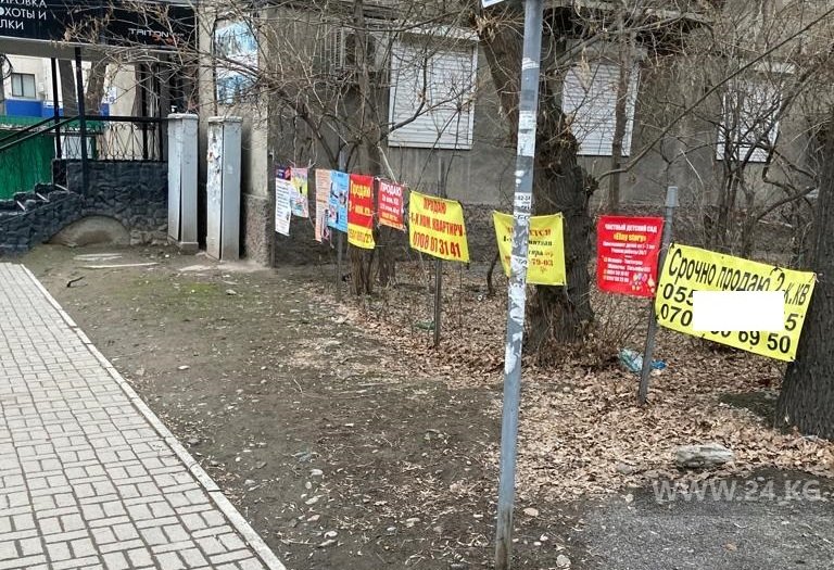 Рекламные вывески в Бишкеке
