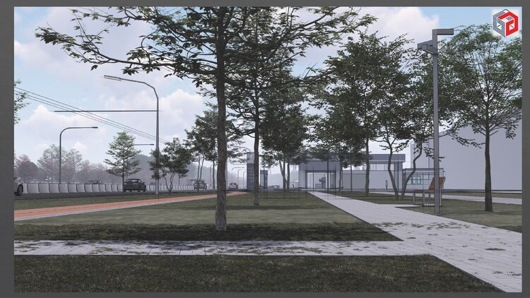 Эскиз благоустройства южной стороны «западных ворот Бишкека»