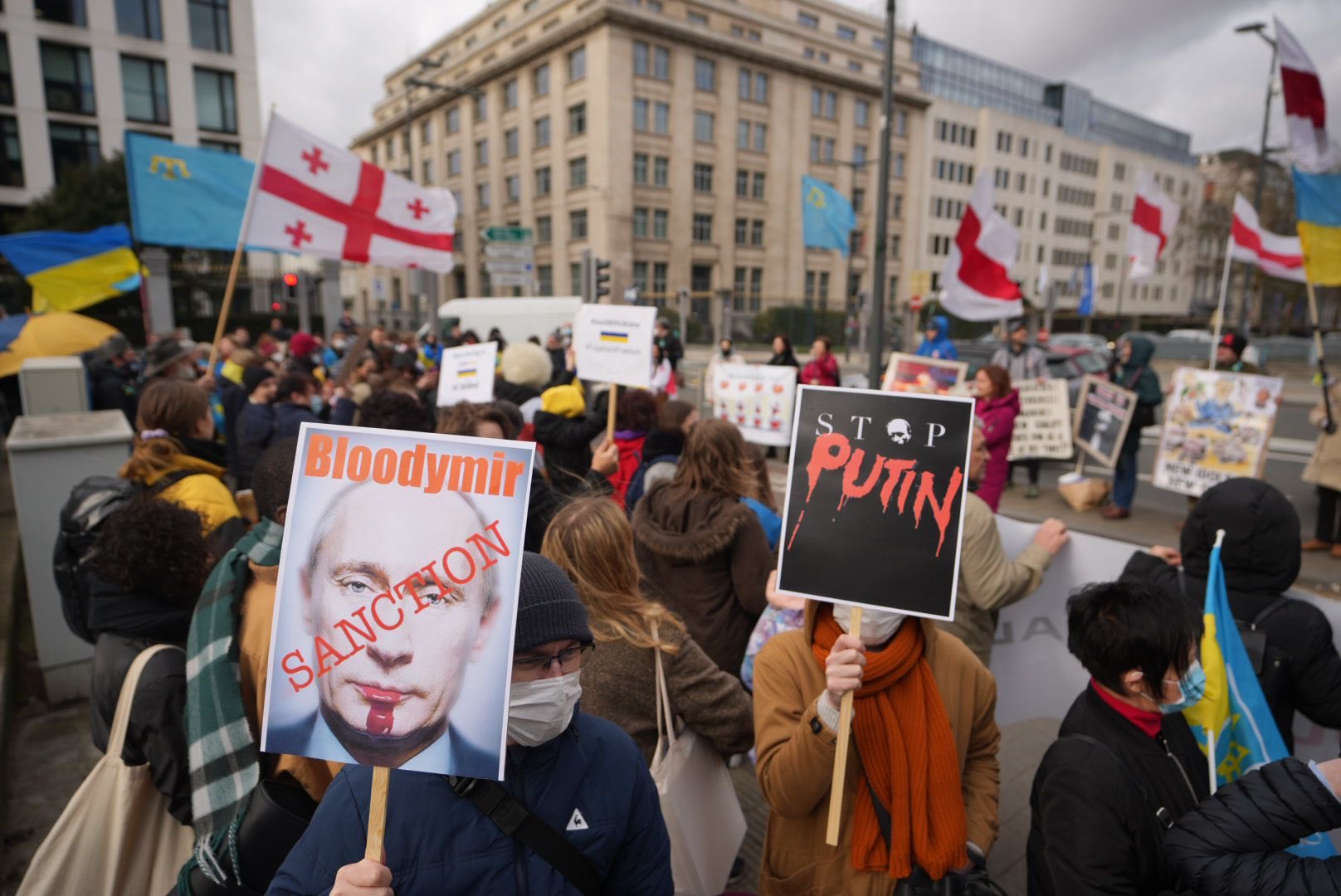 Митинг в Брюсселе