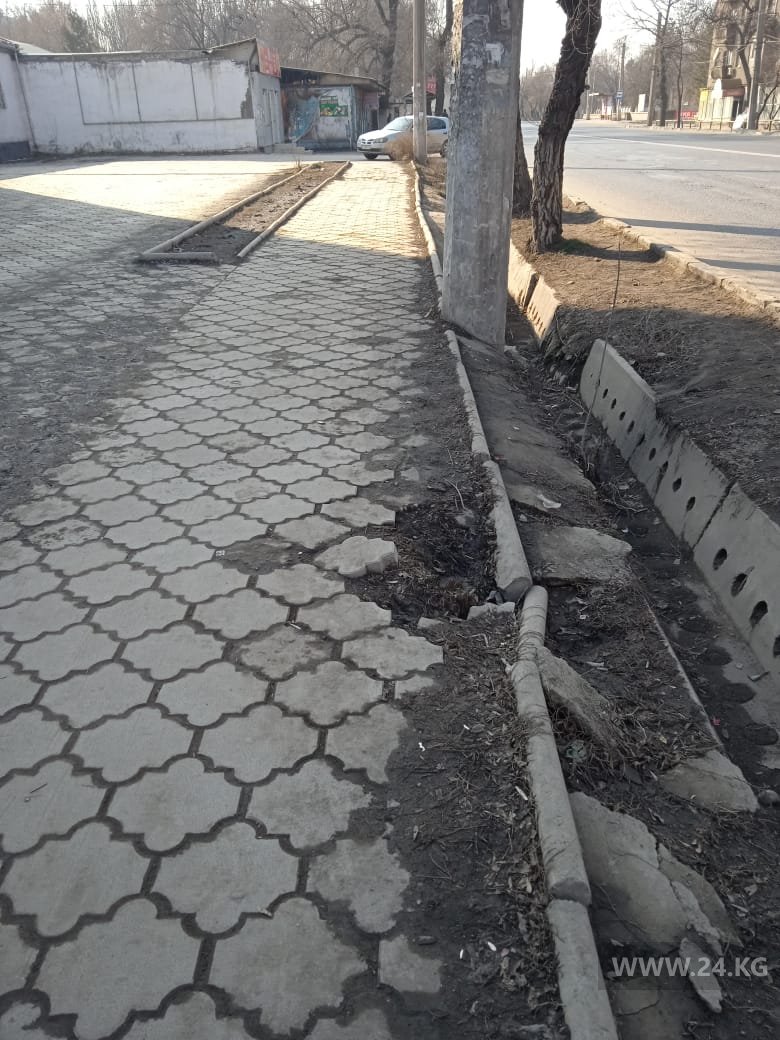 Тротуары в Бишкеке