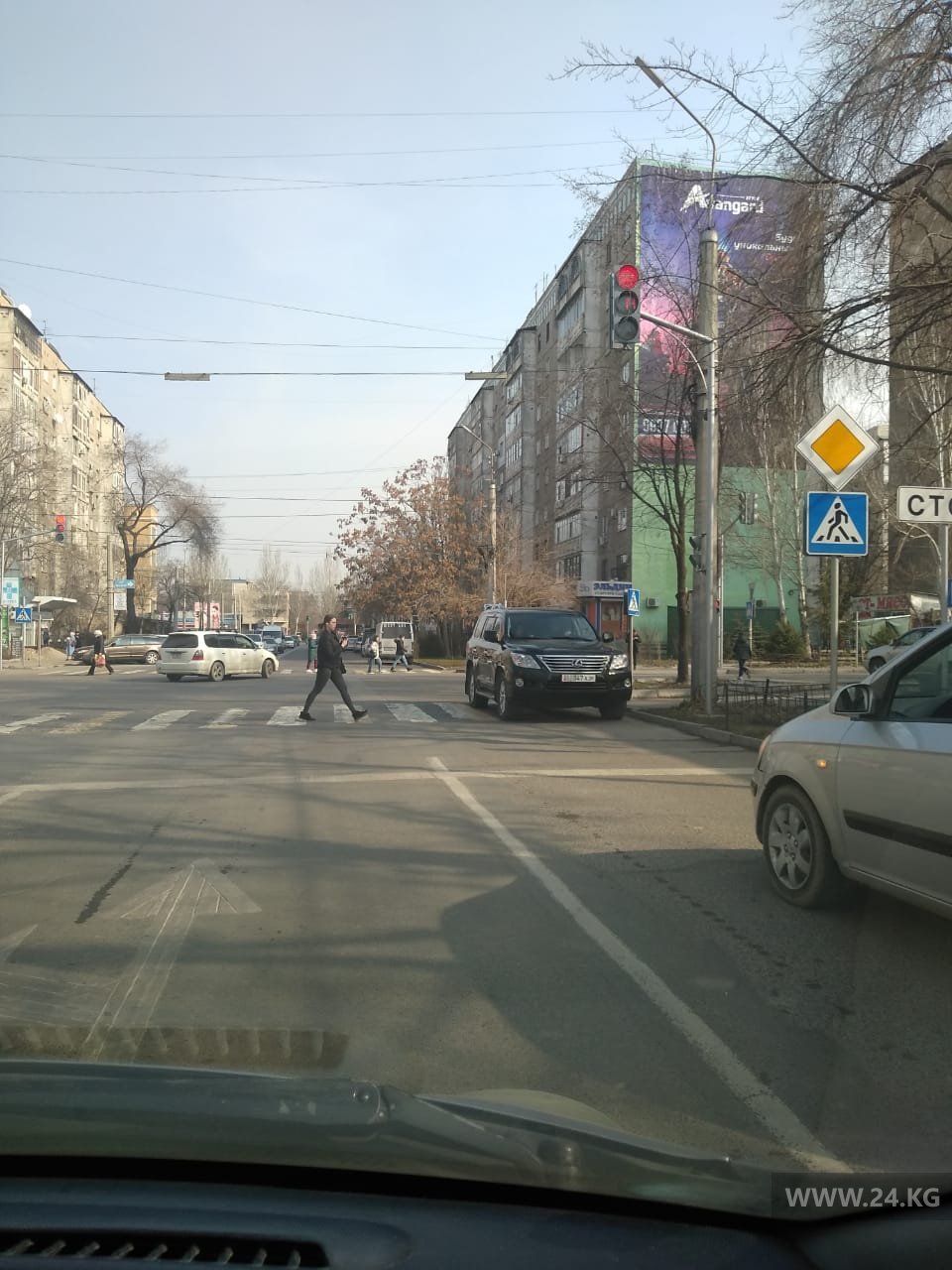Нарушение ПДД в Бишкеке