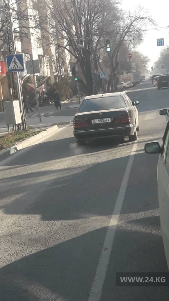 Нарушение ПДД в Бишкеке