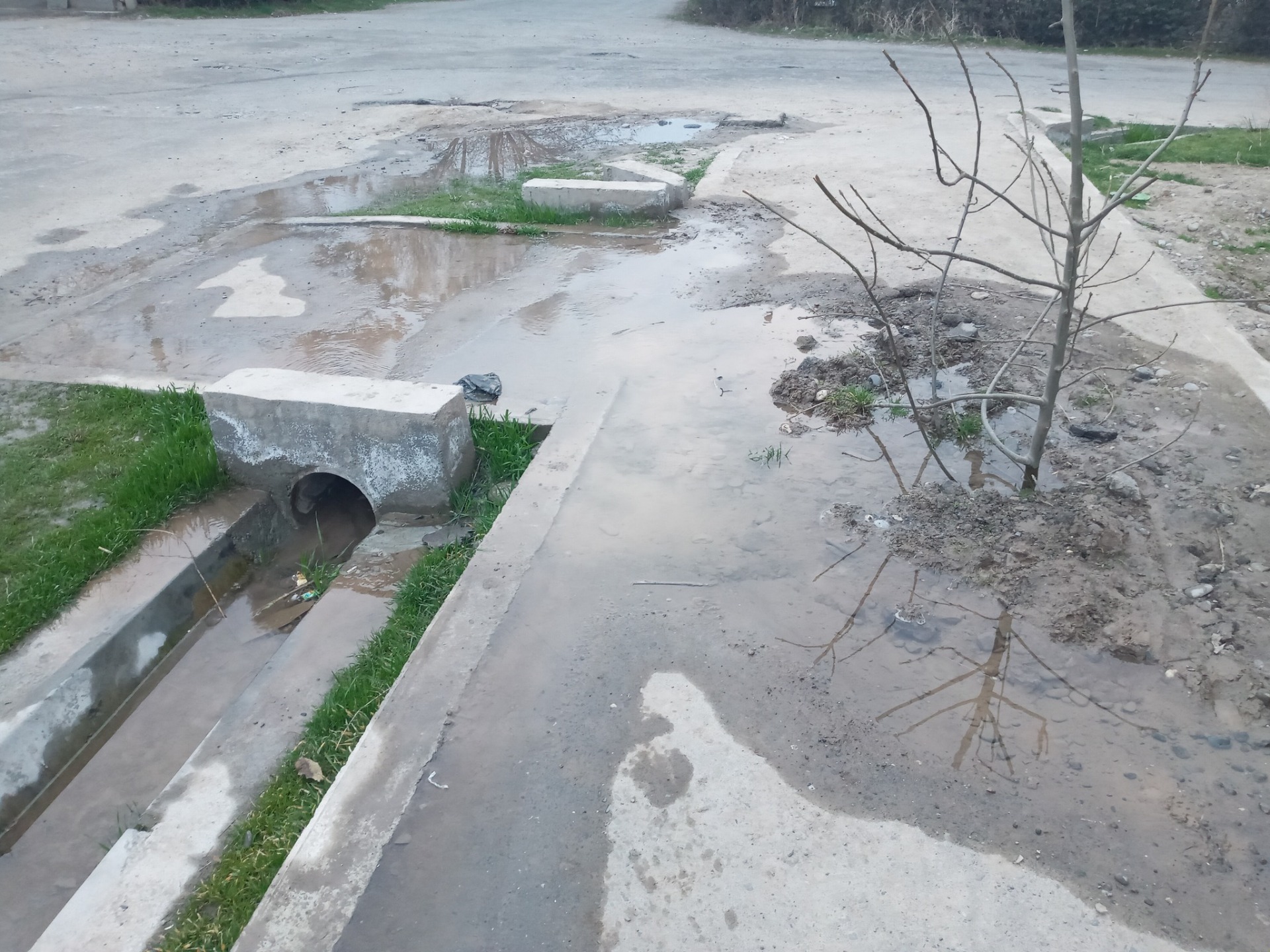 Житель Джалал-Абада просит устранить разрыв водопровода в городе