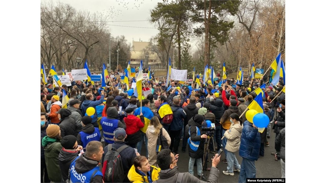 Митинг в Алматы