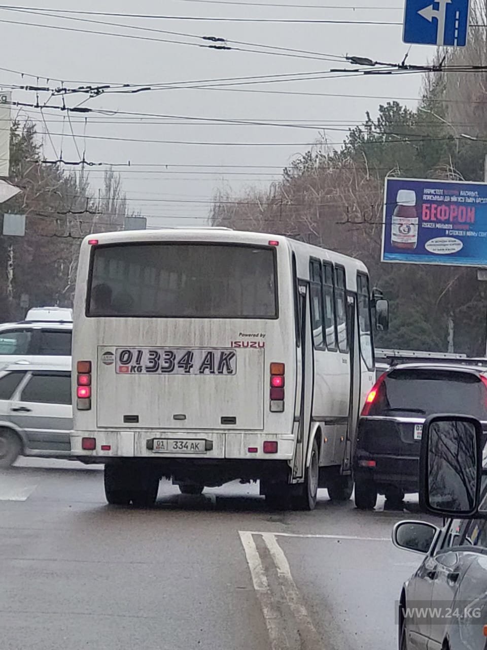 Нарушение ПДД в Бишкеке