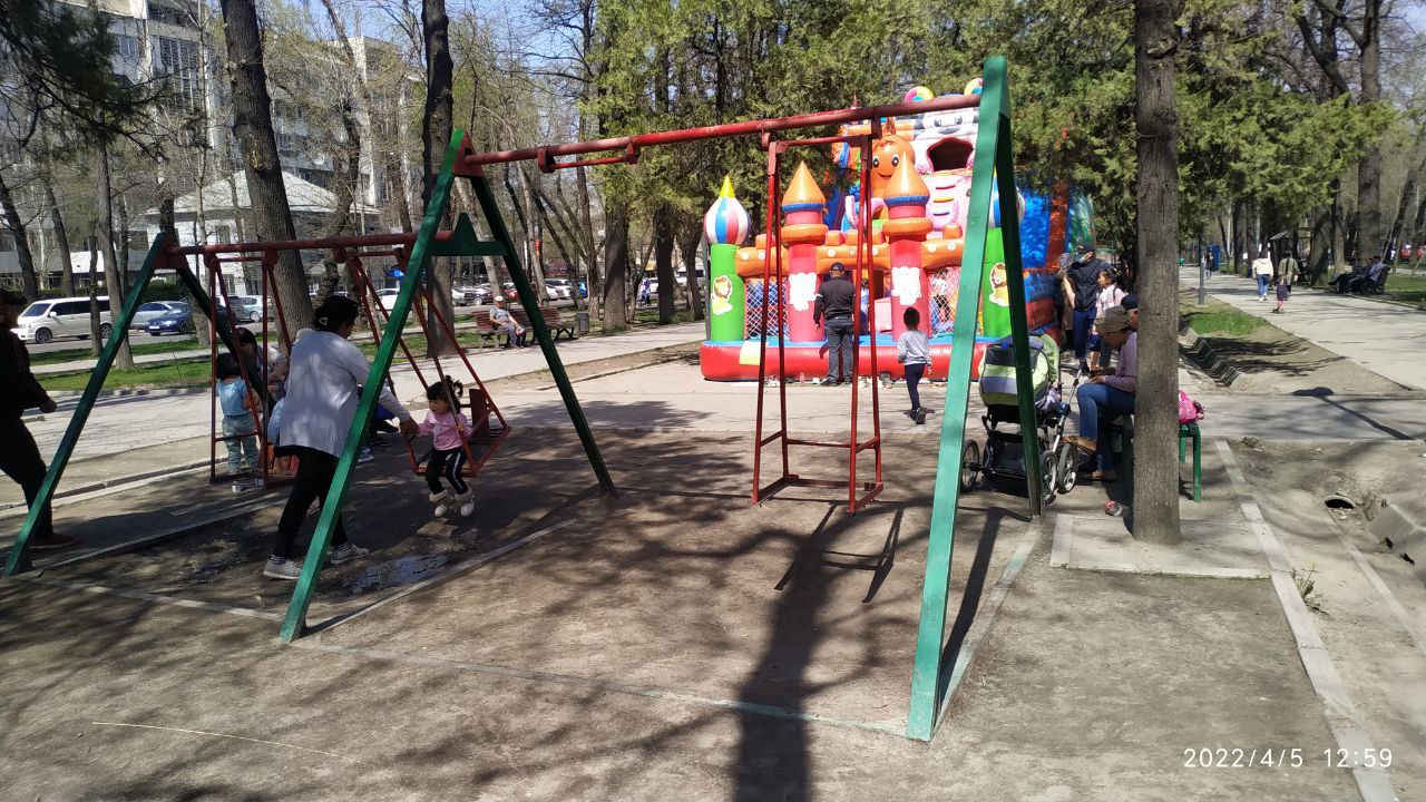Горожанин жалуется на сломанные качели на бульваре Молодой Гвардии