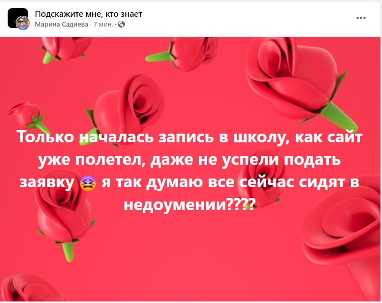 На работу электронной записи в школу жалуются кыргызстанцы