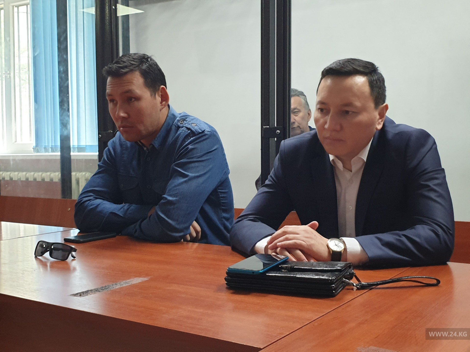Обвиняемые Канат Сагымбаев и Жениш Молдокматов