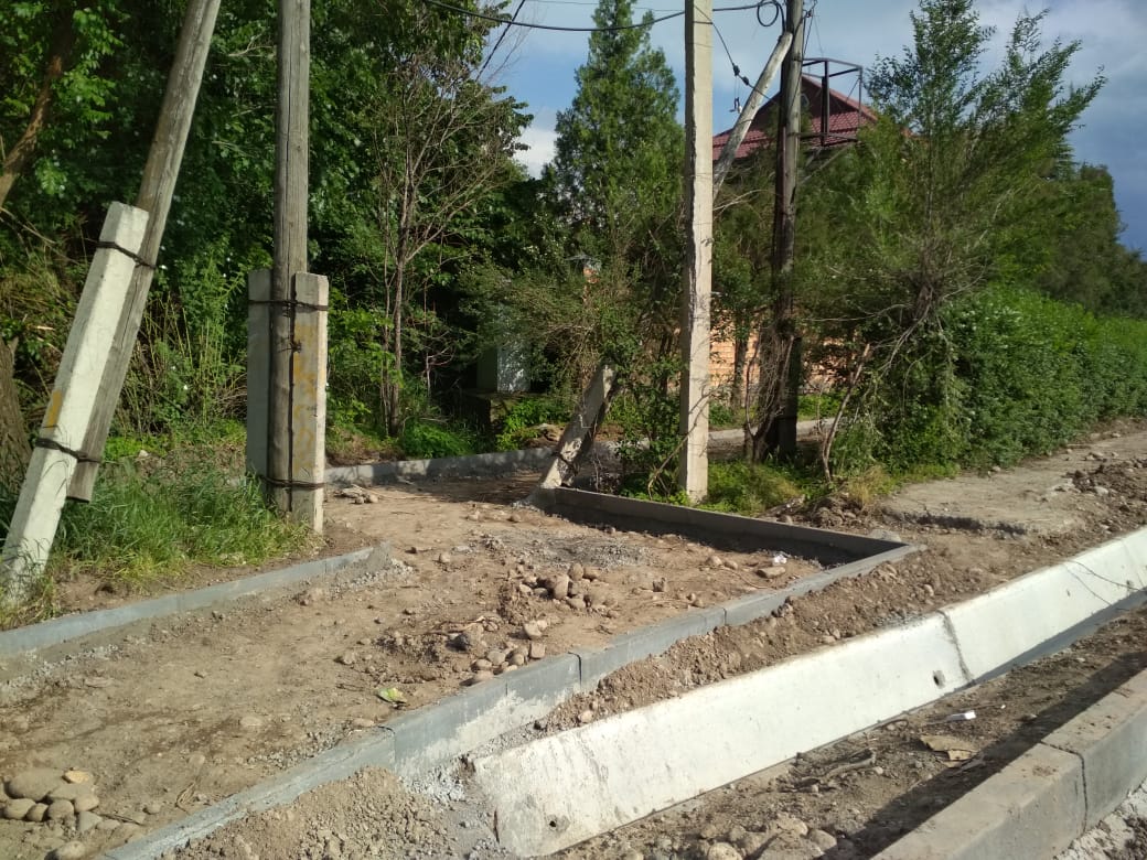 Тротуар в жилмассиве «Ынтымак»